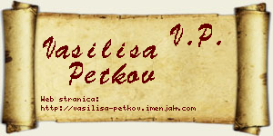 Vasilisa Petkov vizit kartica